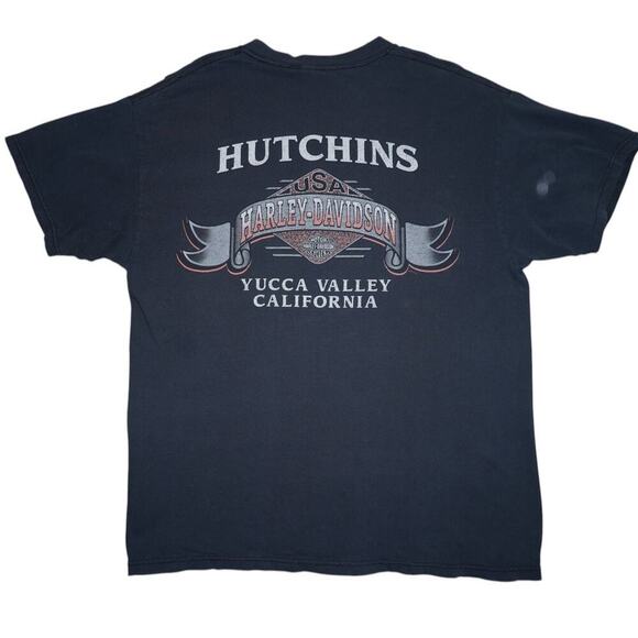 Vintage Harley-Davidson Hutchins Yucca Valley California– Biker Graphic L - Picture 3 of 3